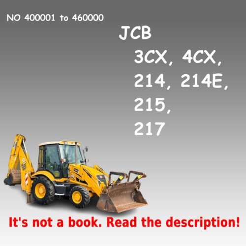 1994-2007 JCB 3CX 4CX 214 215 217 Backhoe Service Manual PDF - cover