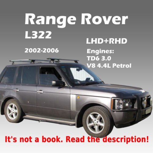 2002-2006 Range Rover L322 3.0 TD6 4.4 V8 Workshop Manual PDF - cover