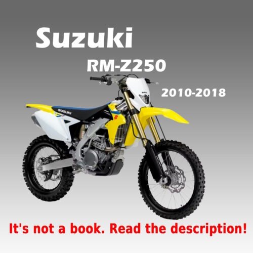 2010-2018 Suzuki RM-Z250 Workshop Manual PDF - cover