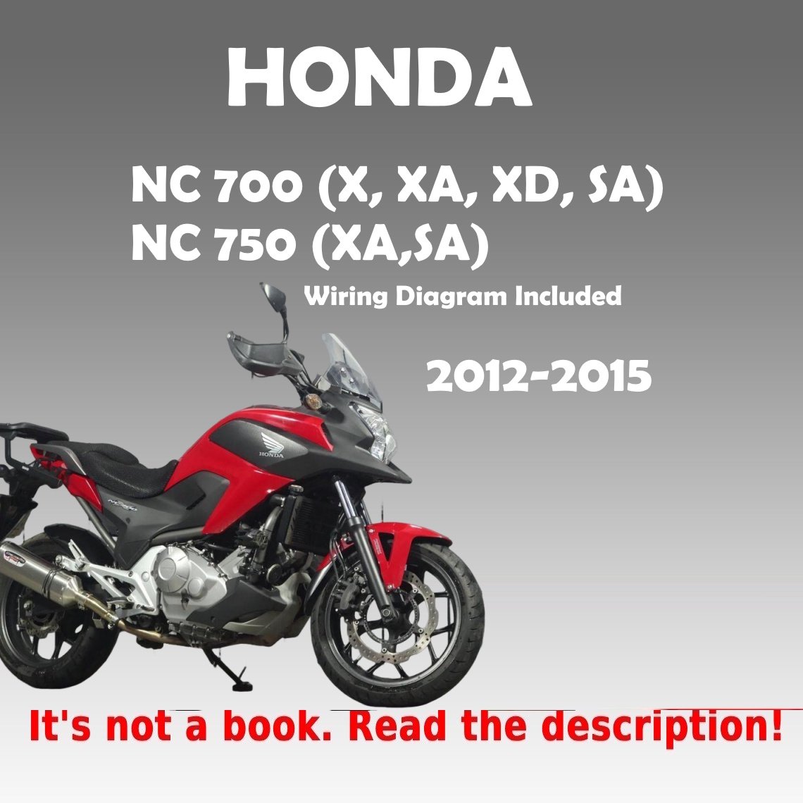 2012-2015 Honda NC700X NC750X Service Manual PDF - cover