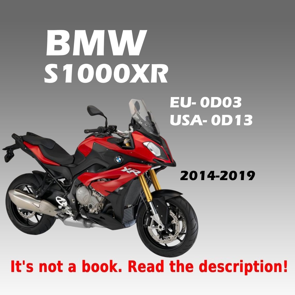 2014-2019 BMW S1000XR Workshop Service Manual PDF - cover