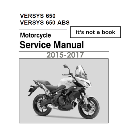 2015-2017 Kawasaki Versys 650 Repair Manual PDF - cover