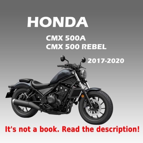 2017-2020 Honda CMX500 Rebel Service Manual PDF - cover