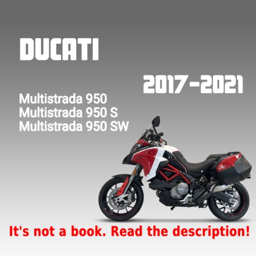 2017-2021 Ducati Multistrada 950 and 950 S/SW Workshop Manual PDF - cover