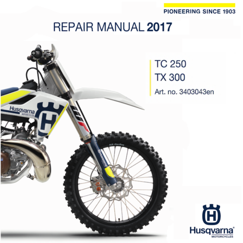 2017 Husqvarna TC 250 TX 300 Repair Manual PDF - cover