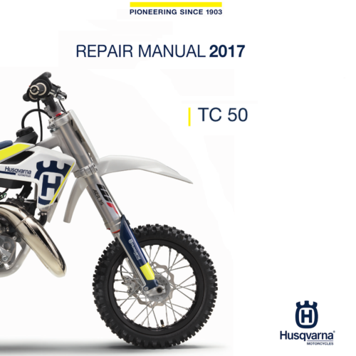 2017 Husqvarna TC 50 Repair Manual PDF - cover