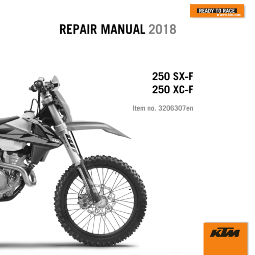 2018 KTM 250 SX-F 250 XC-F Repair Manual PDF - cover