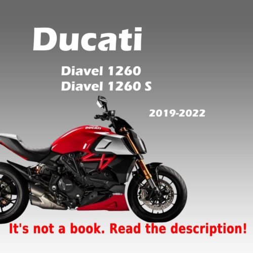 2019-2022 Ducati Diavel 1260 S Workshop Service Manual PDF - cover