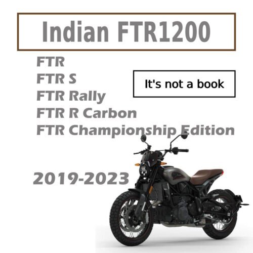 2019-2023 Indian FTR FTR S FTR Rally Service Repair Manual PDF - cover