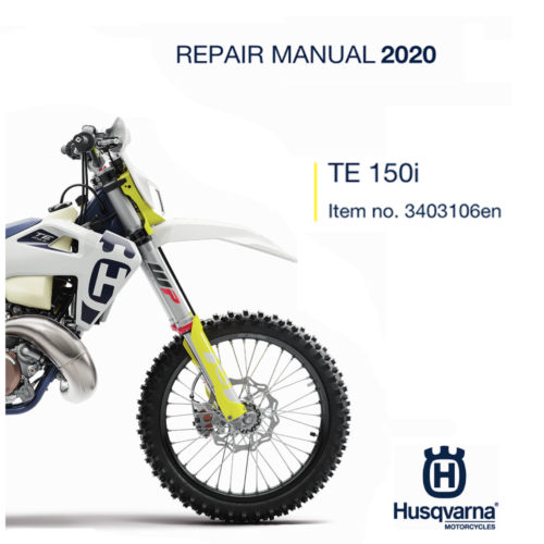 2020 Husqvarna TE 150i Service Manual PDF - cover