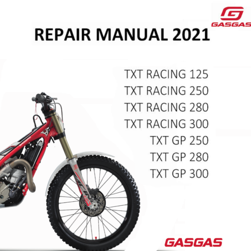 2021 GasGas TXT Racing and TXT GP 125-300 Service Manual PDF - cover