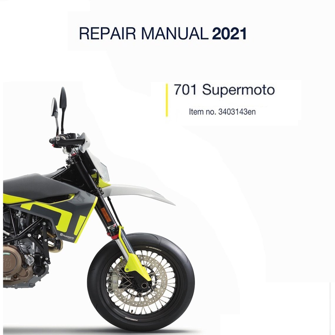 2021 Husqvarna 701 Supermoto EU Workshop Manual PDF - cover