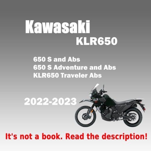 2022-2023 Kawasaki KLR650 Service Manual PDF 99832-0201-04 - cover