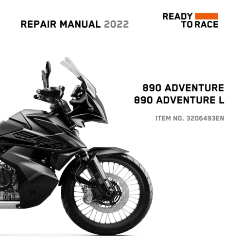 2022 KTM 890 Adventure 890 Adventure L Service Manual PDF - cover
