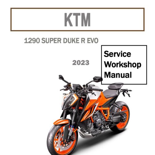 2023 KTM 1290 Super Duke R EVO Repair Manual PDF - cover