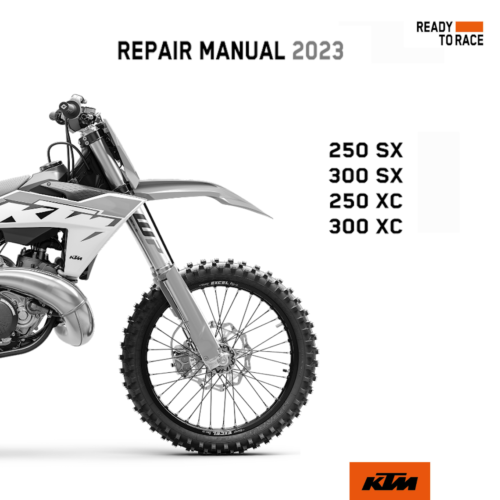 2023 KTM 250 SX 250 XC 300 SX 300 XC Service Manual PDF - cover