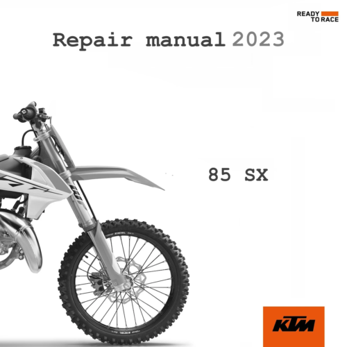 2023 KTM 85 SX Service Workshop Manual PDF - cover