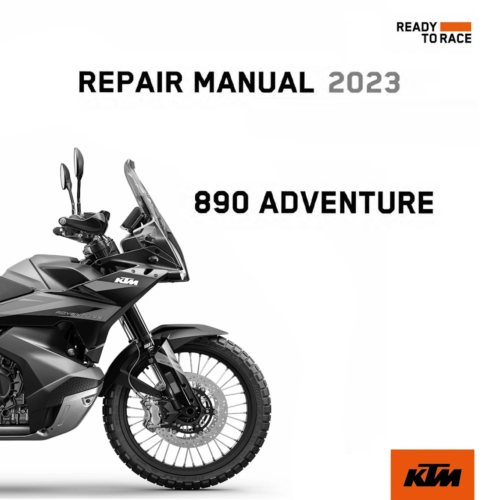 2023 KTM 890 Adventure Workshop Service Manual PDF - cover