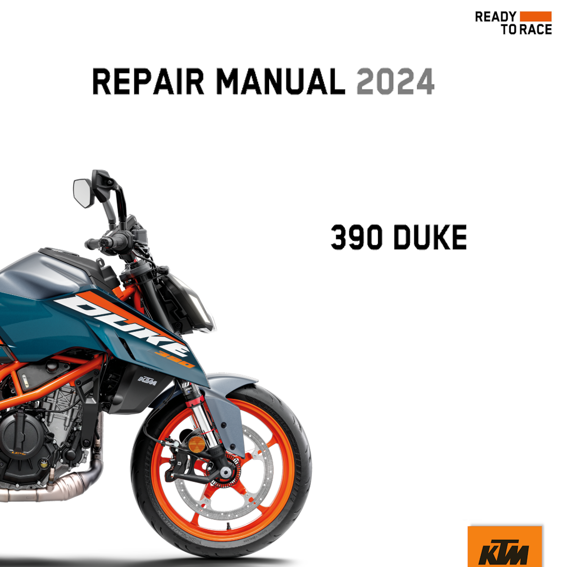 2024 KTM 390 Duke Workshop Service Manual PDF - cover