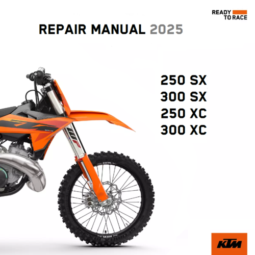 2025 KTM 250 300 SX XC Service Manual PDF - cover