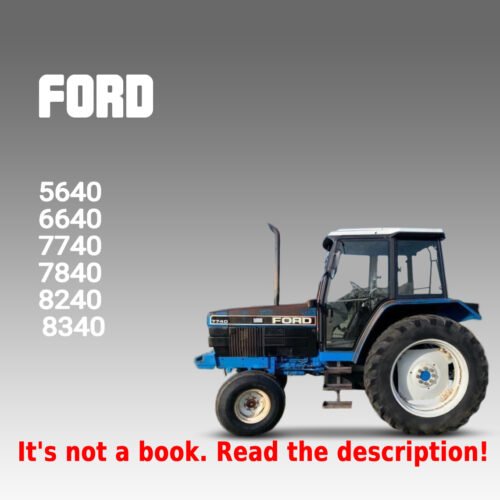 Ford 5640 6640 7740 7840 8240 8340 Tractor Service Manual PDF - cover