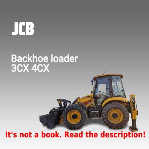 JCB 3CX 4CX Backhoe Loader Service Repair Manual PDF - cover