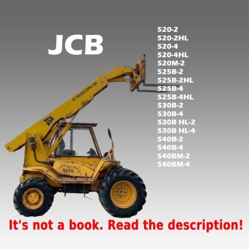 JCB 520 525B 530B 540B Telehandler Workshop Manual PDF - cover