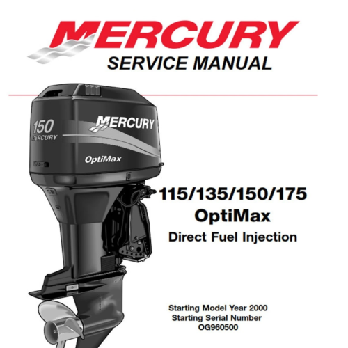 Mercury 115 135 150 175 Optimax DFI Outboard Service Manual PDF - cover