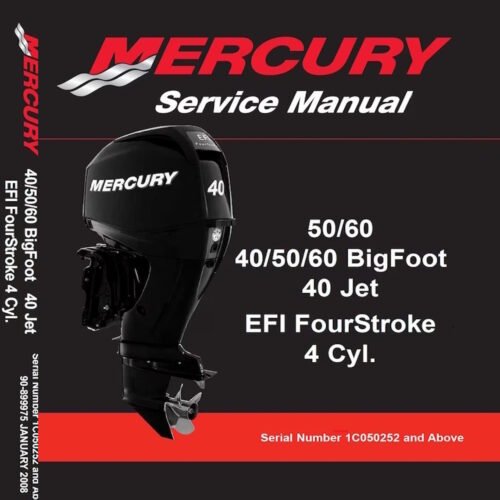 Mercury 40 50 60 HP EFI 4-Stroke Outboard Service Manual 90-899975 - cover