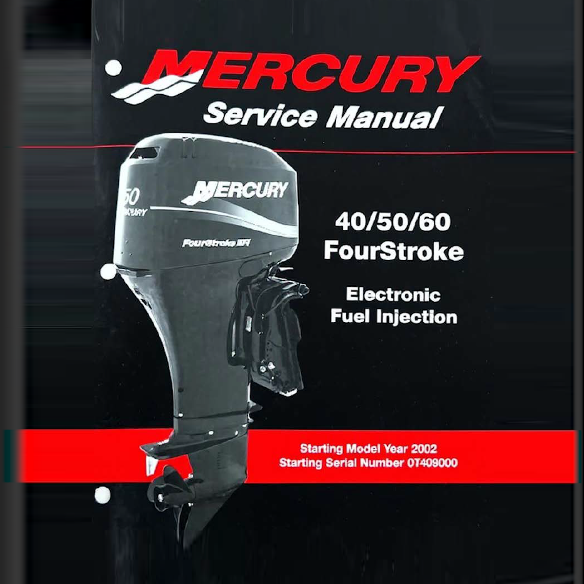 Mercury 40 50 60 HP EFI FourStroke Outboard Service Manual PDF - cover