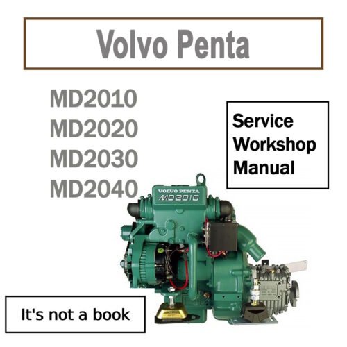 Volvo Penta MD2010 MD2020 MD2030 MD2040 Workshop Manual PDF - cover