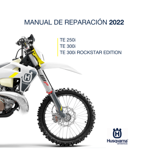 2022 Husqvarna TE 250i TE 300i Rockstar Manual de reparación PDF - cover