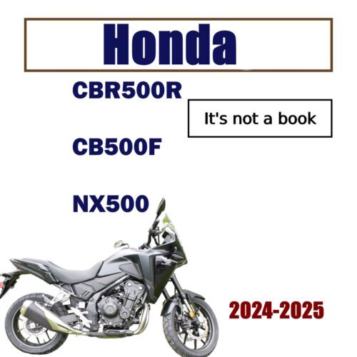 2024-2025 Honda NX500 CB500F CBR500R Service Manual PDF - cover