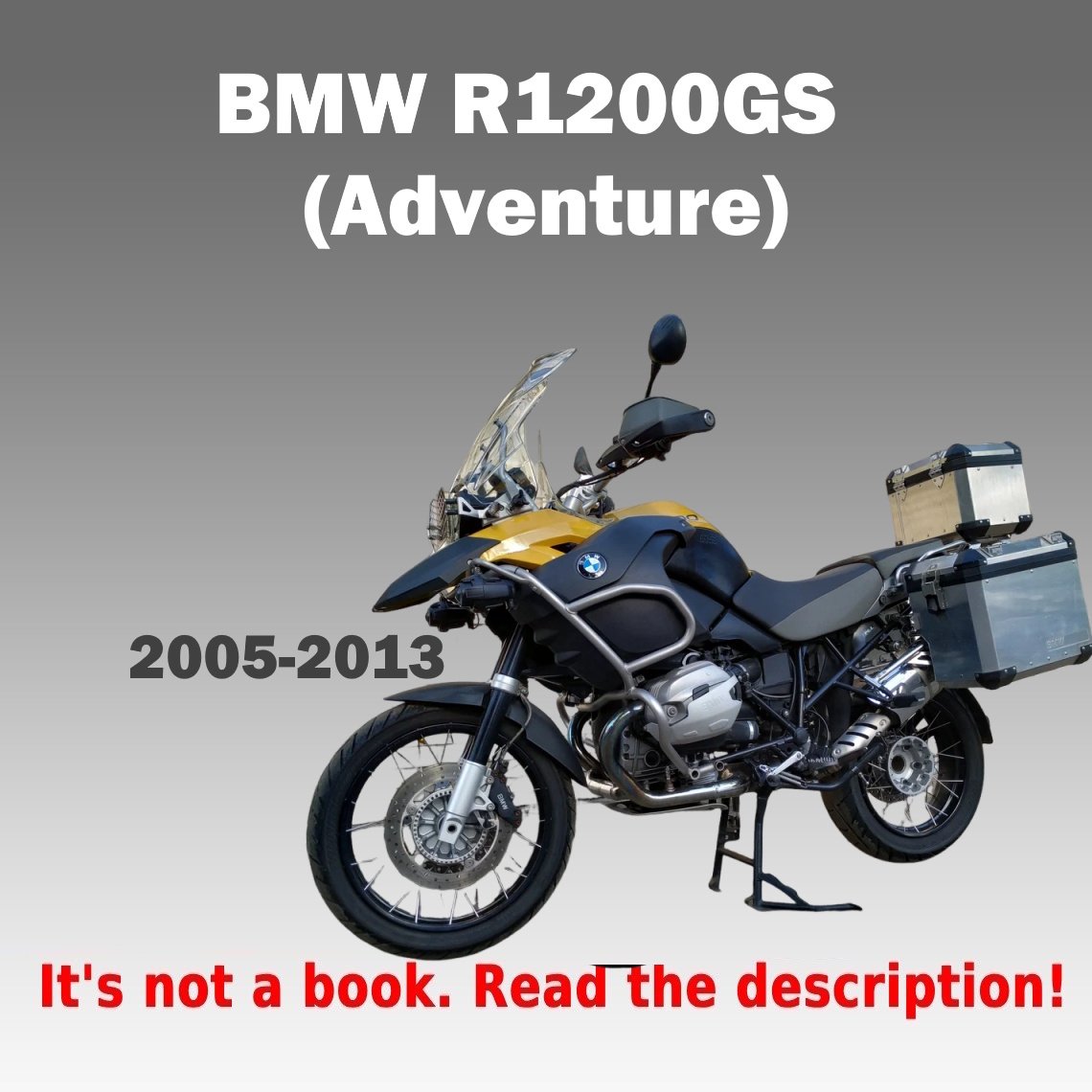 BMW R1200GS Adventure service manual PDF for 2005–2013 models