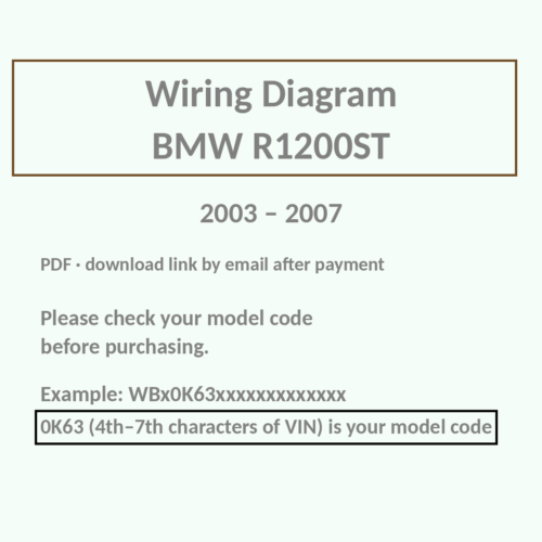 BMW R1200ST wiring diagram PDF