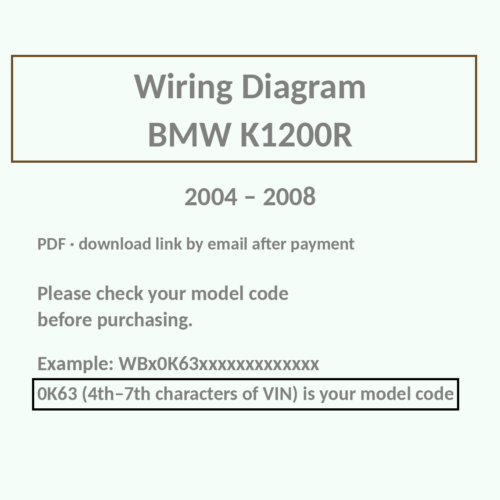 BMW K1200R wiring diagram PDF