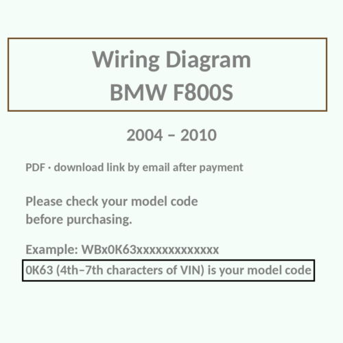 BMW F800S wiring diagram PDF