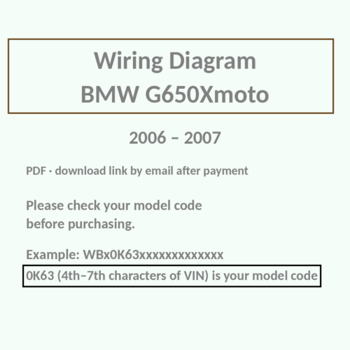 BMW G650X Moto wiring diagram PDF