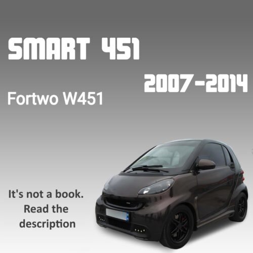 Smart Fortwo 451 workshop service manual PDF for 2007–2014 Coupe and Cabrio