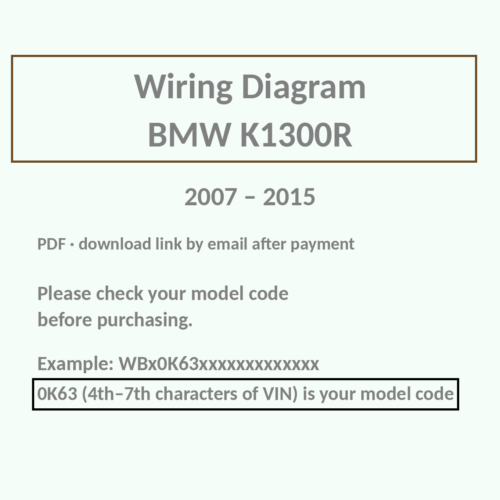BMW K1300R wiring diagram PDF