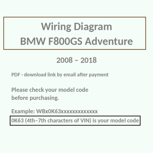 BMW F800GS Adventure wiring diagram PDF