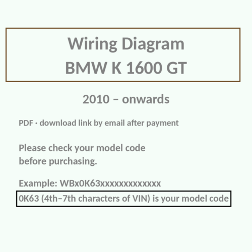 BMW K1600GT wiring diagram PDF