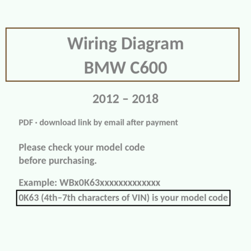 BMW C600 wiring diagram PDF