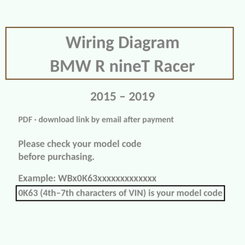 BMW R nineT Racer wiring diagram PDF
