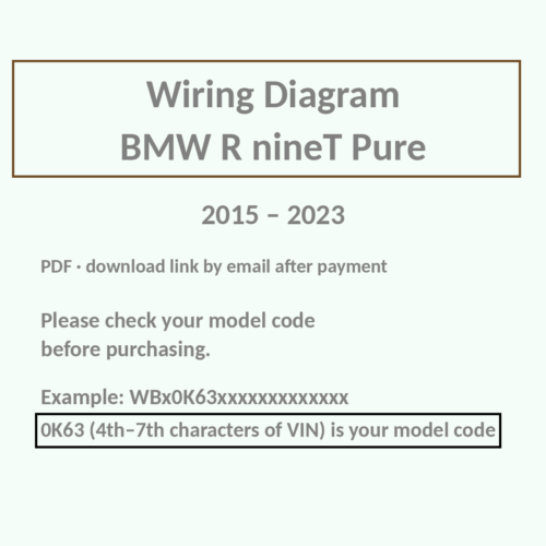 BMW R nineT Pure wiring diagram PDF