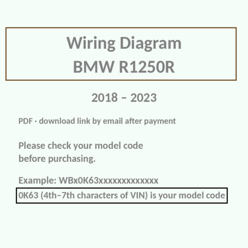 BMW R1250R wiring diagram PDF