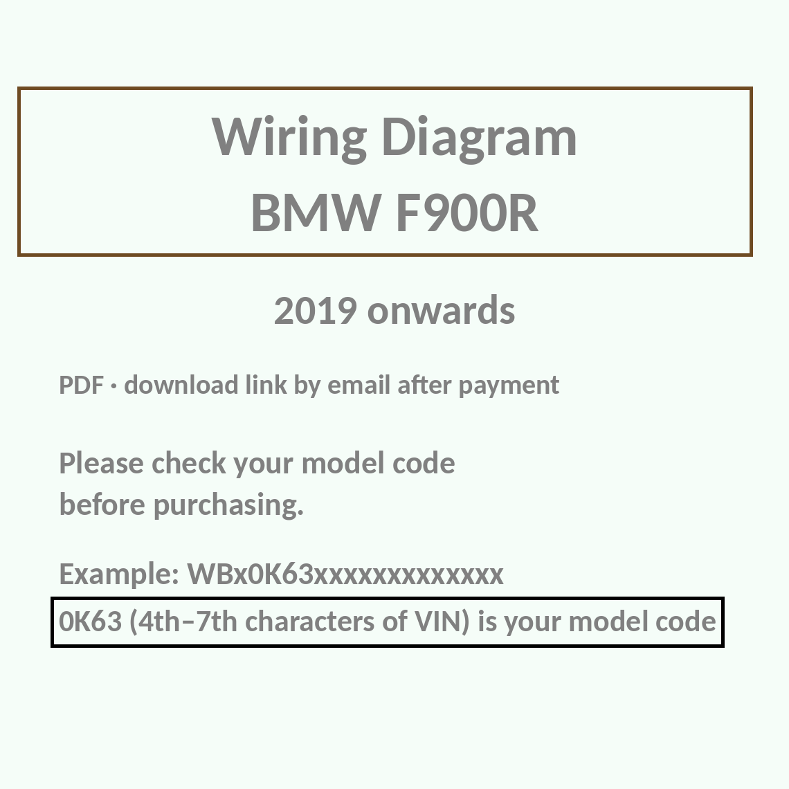 BMW F900R wiring diagram PDF