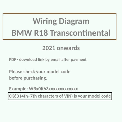 BMW R18 Transcontinental wiring diagram PDF
