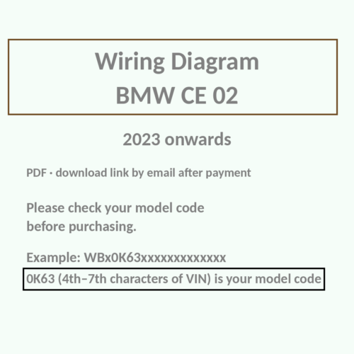BMW CE 02 wiring diagram PDF