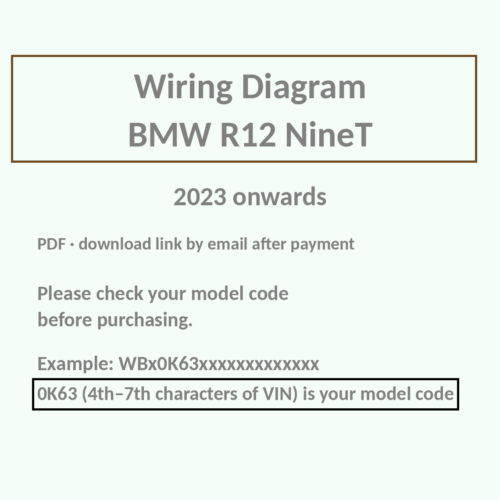 BMW R12 nineT wiring diagram PDF